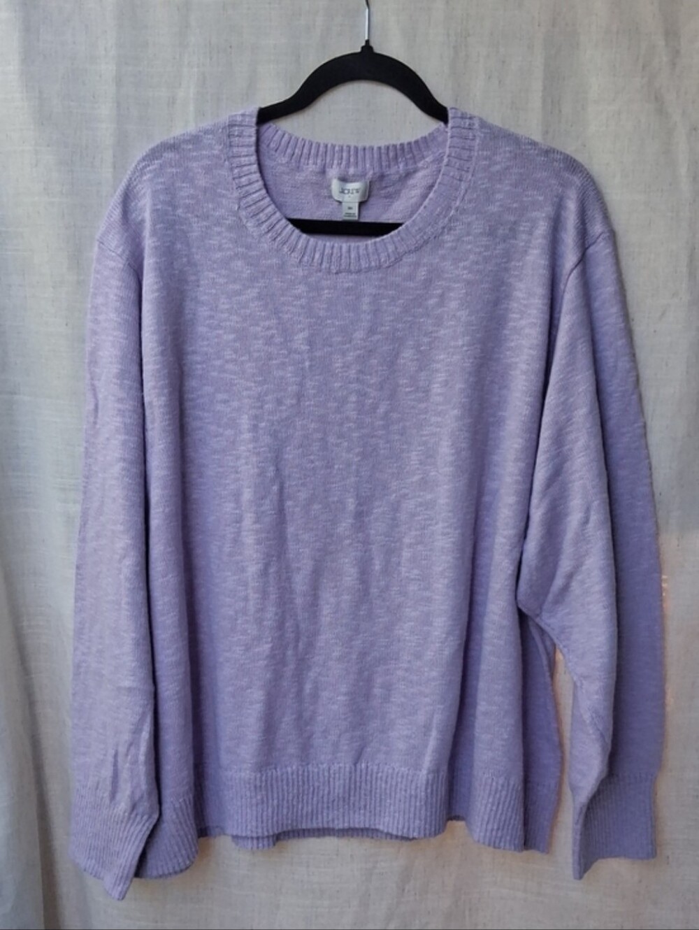J. Crew Lavender Crew Neck Sweater 3X